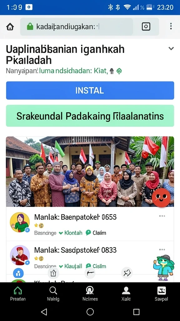 Tangkapan layar menampilkan karakter utama dalam aksi.