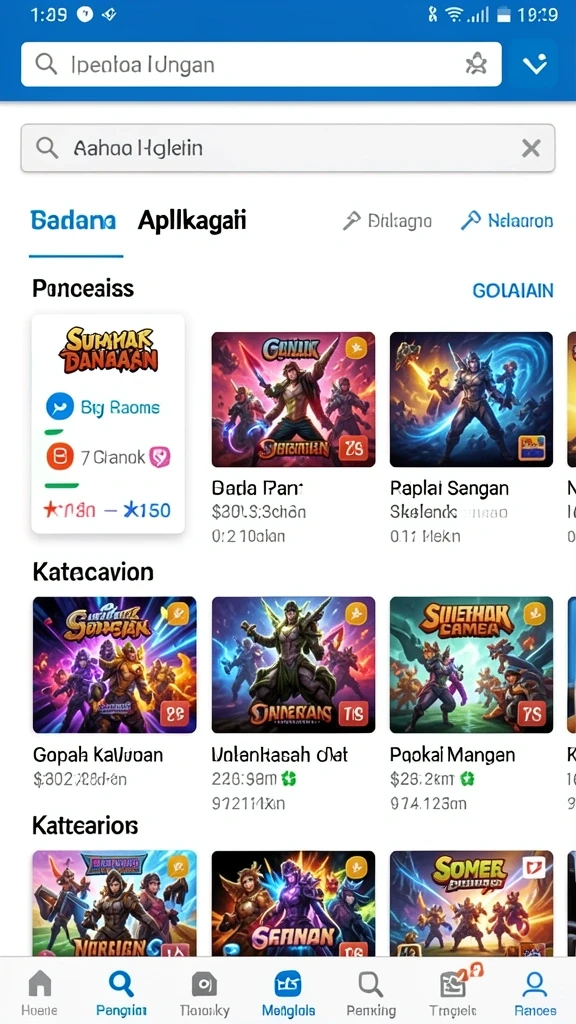 Aksi seru dalam pertempuran melawan monster.