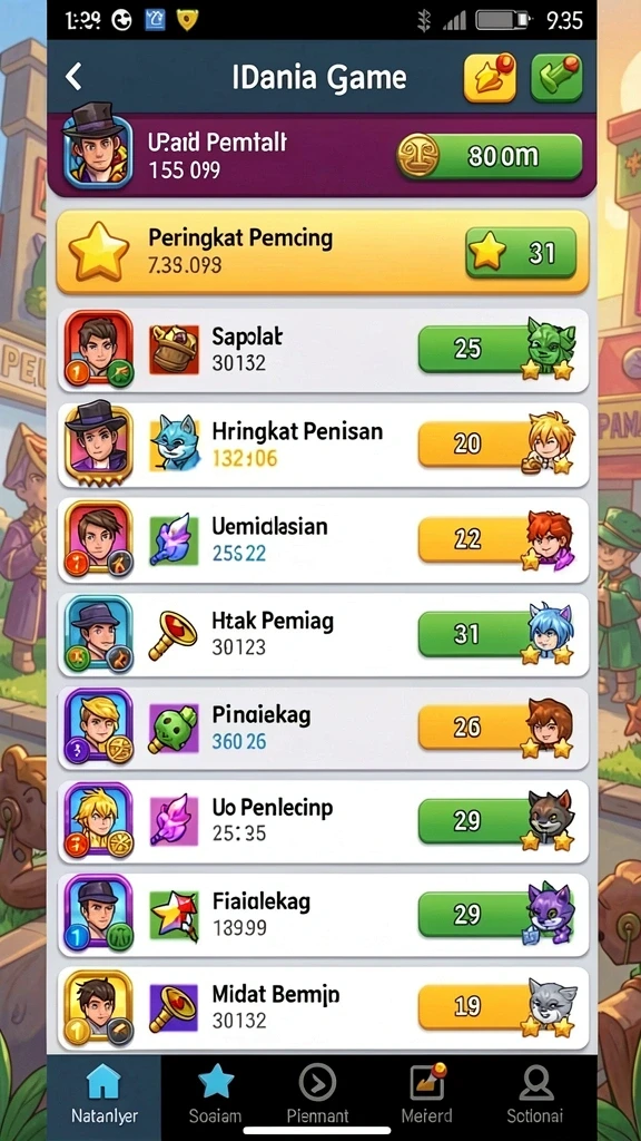 Sistem pertandingan real-time yang mendebarkan.