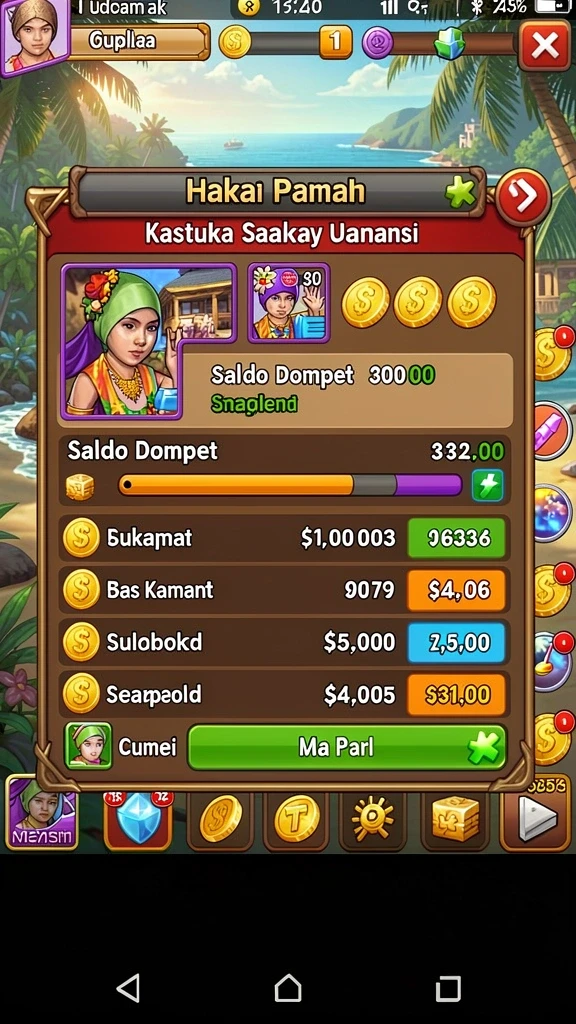 Upgrade karakter untuk meningkatkan kemampuan.