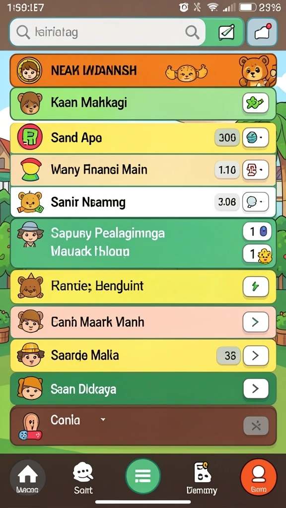 Tampilan level baru yang penuh tantangan.