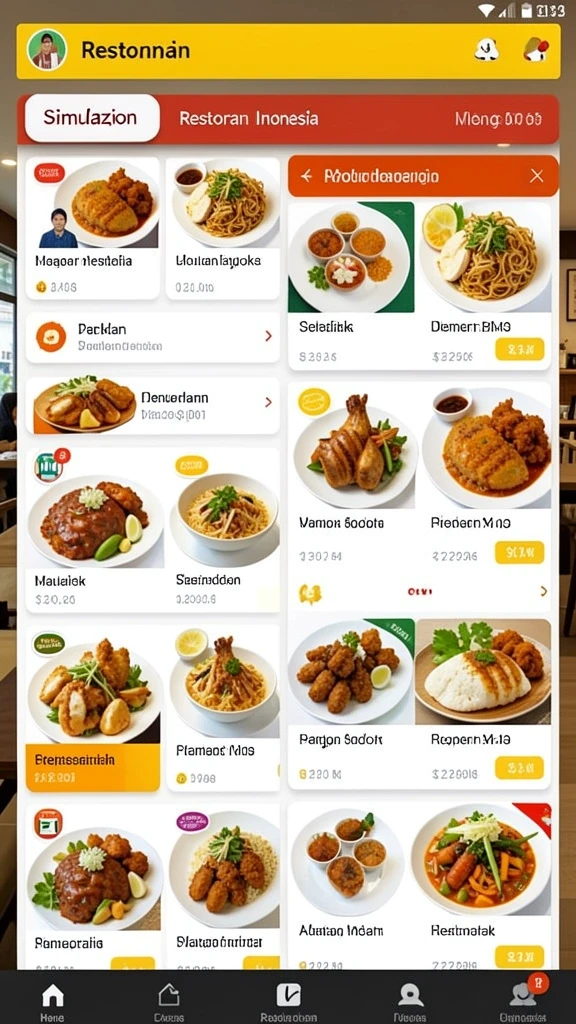 Tampilan antarmuka yang bersih dan menarik.