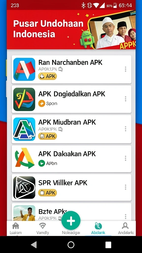 Tampilan menu utama yang menarik perhatian.