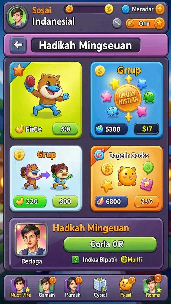 Fasilitas interaksi sosial untuk meningkatkan pengalaman bermain.