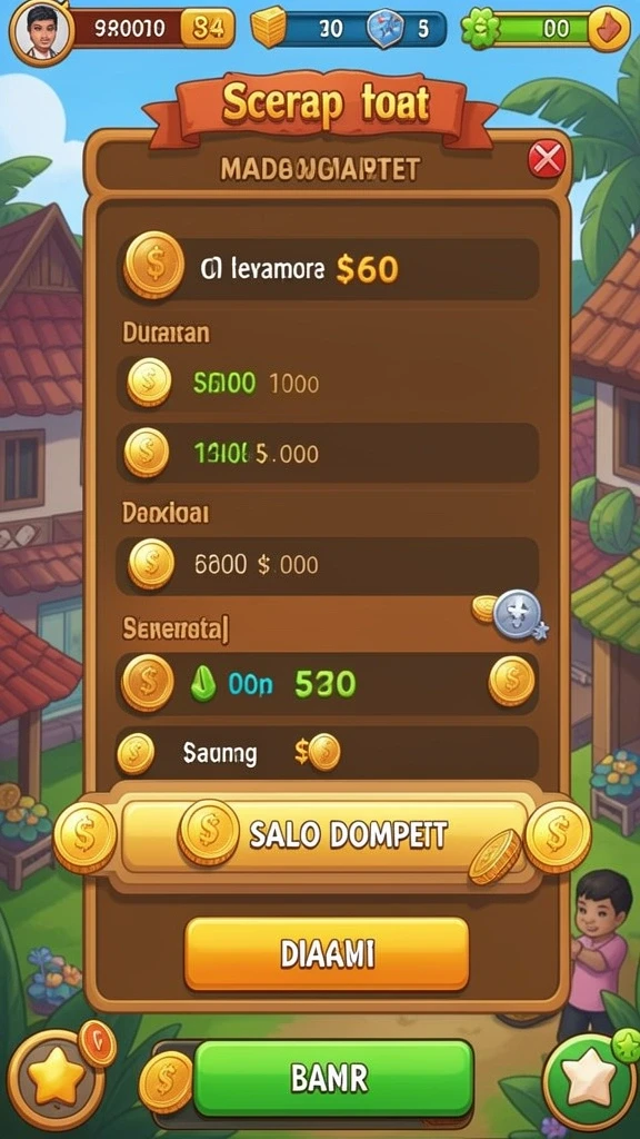 Tampilan utama aplikasi DEWATOGEL dengan fitur lengkap.