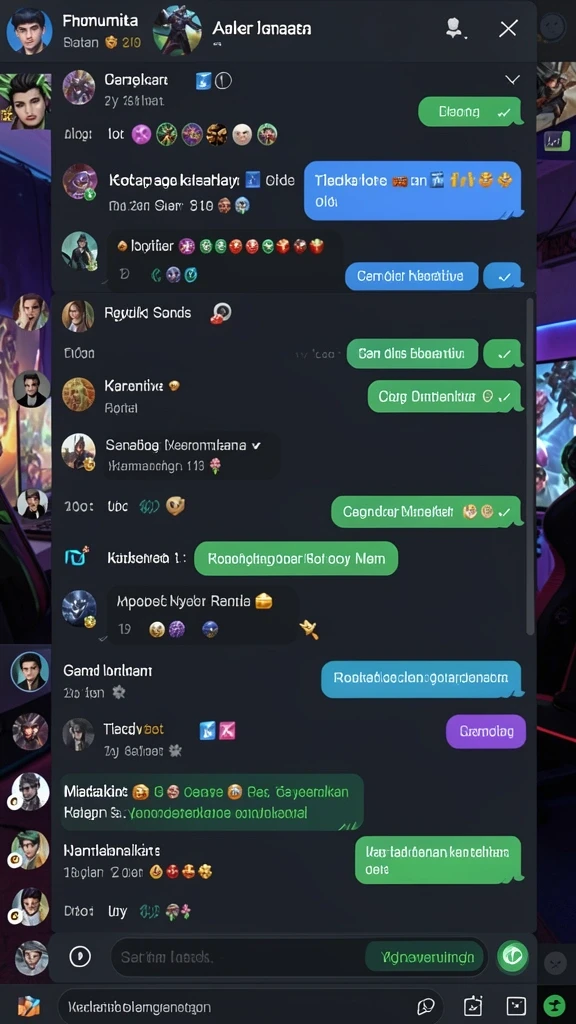 Screenshot menampilkan mode multiplayer dengan teman-teman.