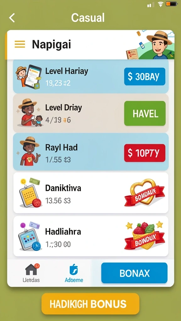 Karakter menarik yang bisa dipilih dalam permainan.