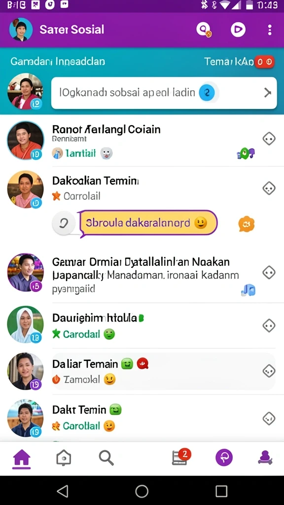Tampilan layar utama dengan pilihan permainan yang menarik.