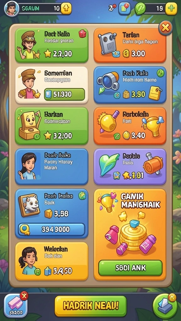 Fitur chatting untuk berinteraksi dengan pemain lain.