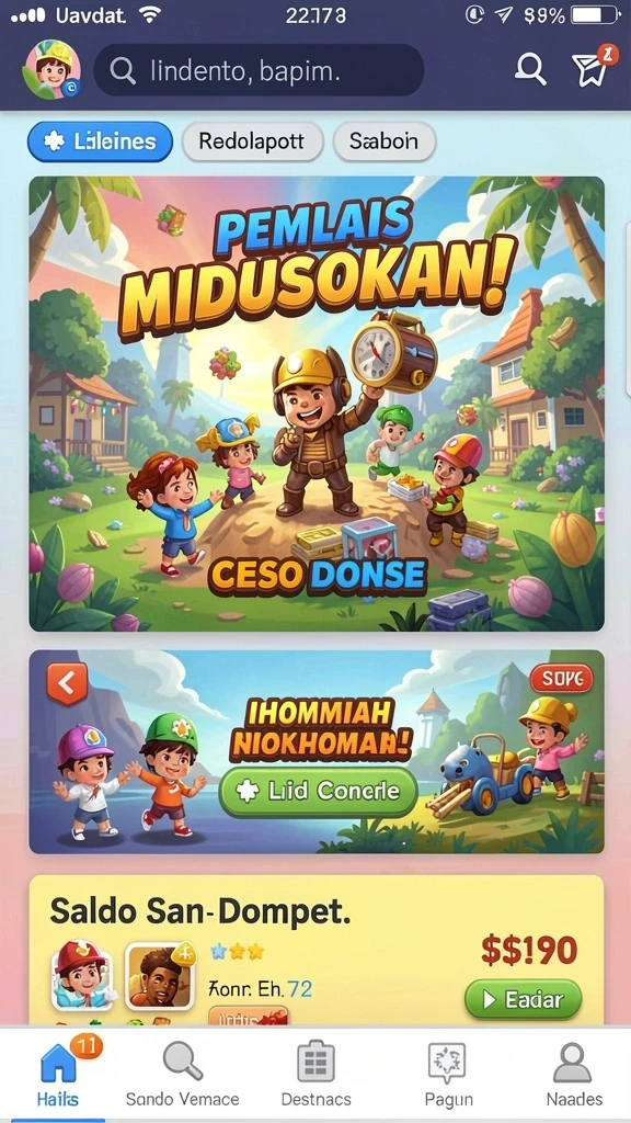 Tampilan antarmuka pengguna yang intuitif dan menarik.
