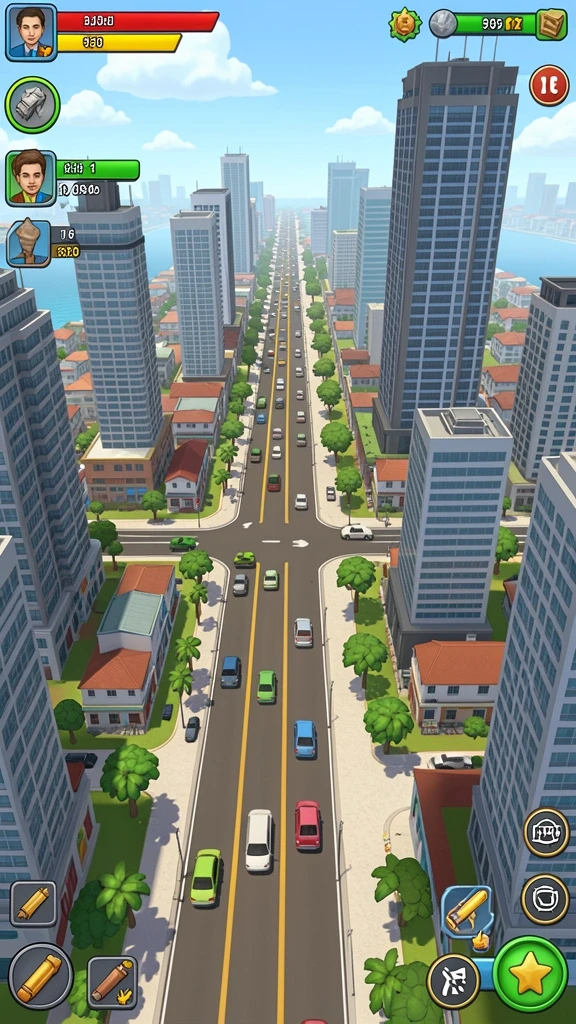 Grafis yang kaya warna dan detail.