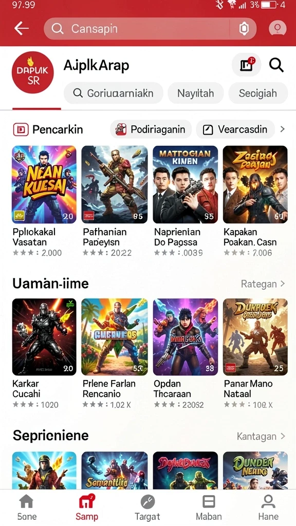 Tangkapan layar menampilkan grafis penuh warna dari gameplay.