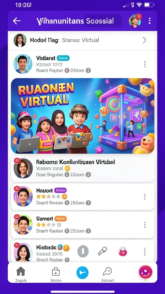 Tampilan karakter yang menarik dan beragam.