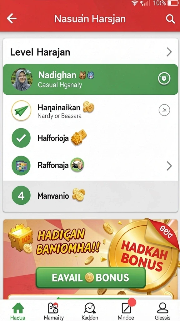 Karakter yang dapat dipilih dengan beragam kekuatan.
