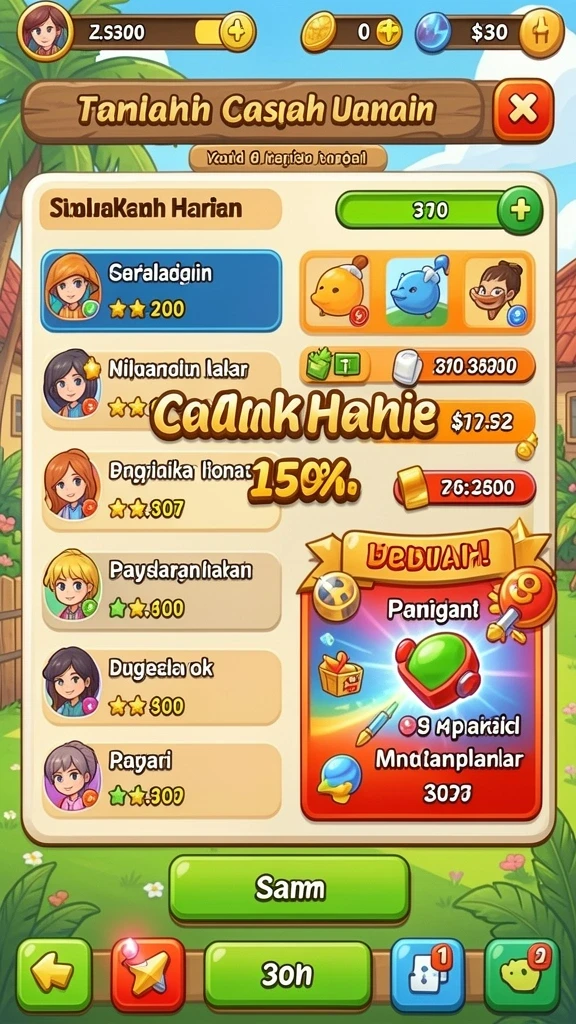 Berbagai karakter menarik dengan kemampuan unik untuk dipilih.