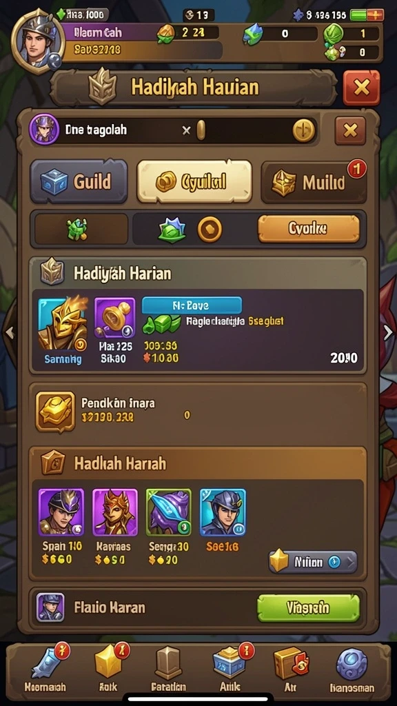Kesempatan untuk memenangkan hadiah menarik setiap hari.