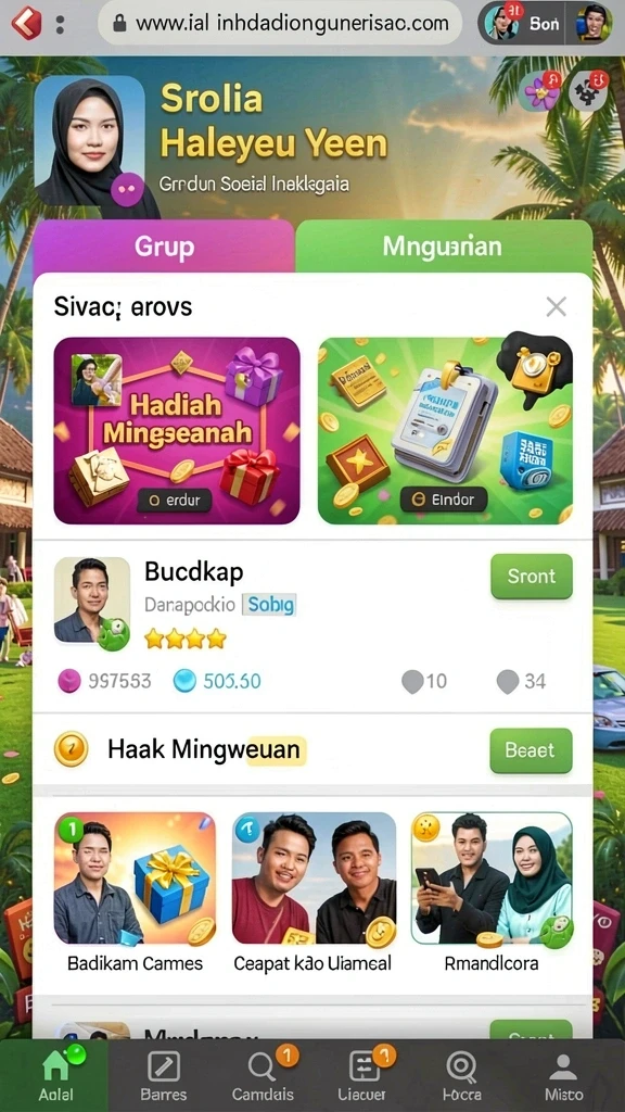 Gambaran tampilan awal dari permainan REMI101.