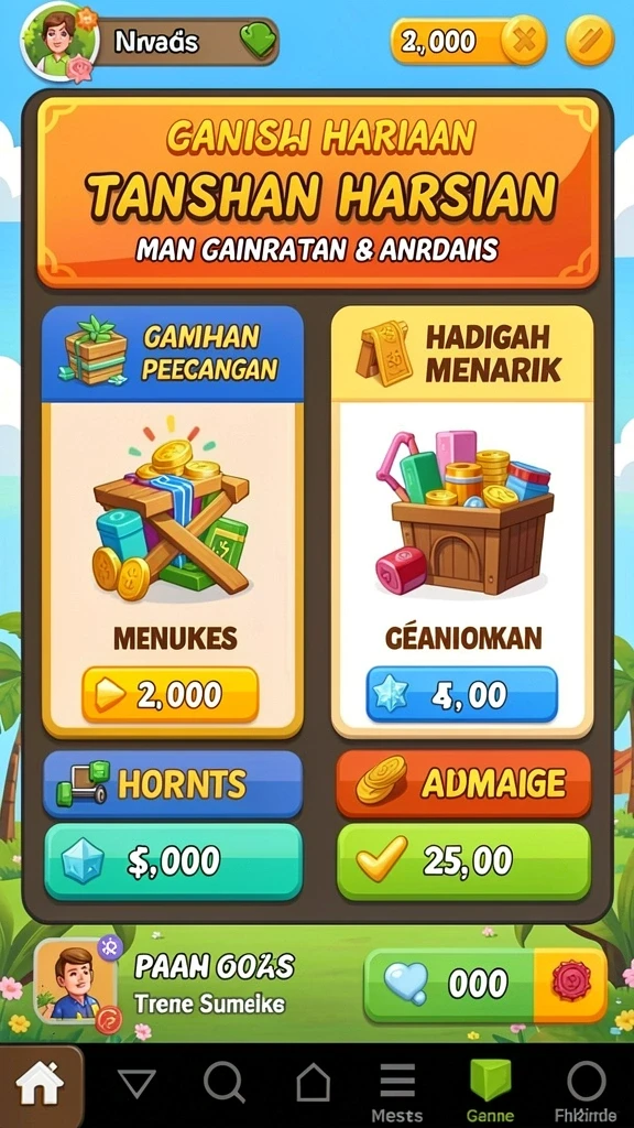 Fitur penyesuaian karakter yang mendalam.