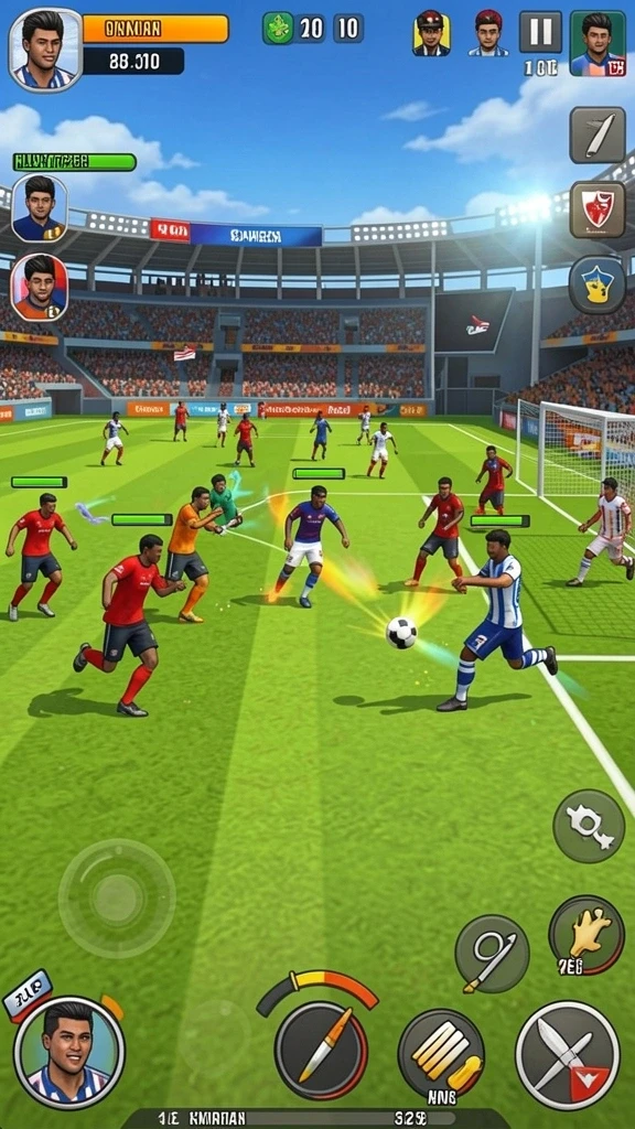 Efek visual yang menawan saat bertarung.