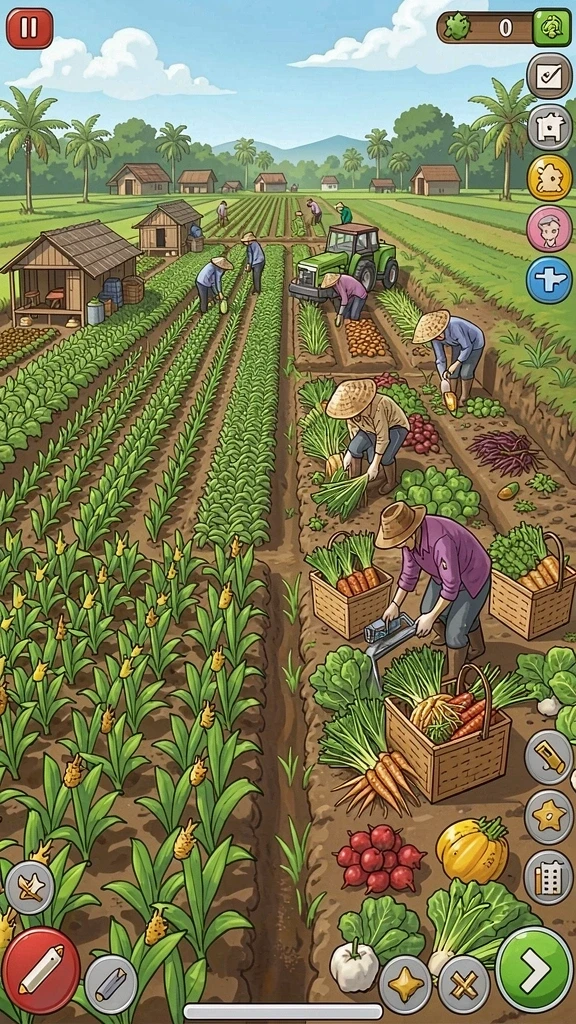 Screenshot menunjukkan dunia fantasi yang luas dan indah.