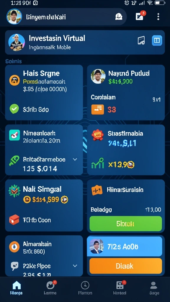 Tampilan permainan yang menarik dan interaktif.