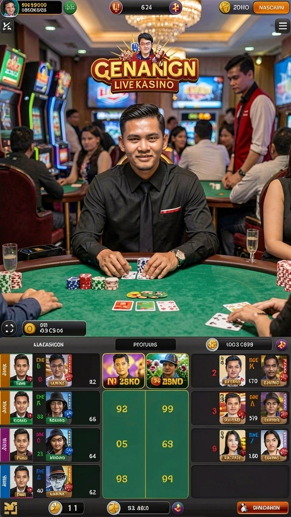 Menunjukkan fitur multiplayer yang interaktif.