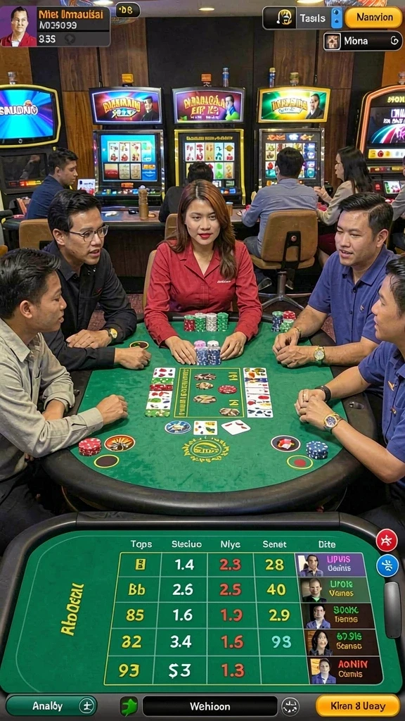 Tangkapan layar menunjukkan interaksi antarpemain yang seru.