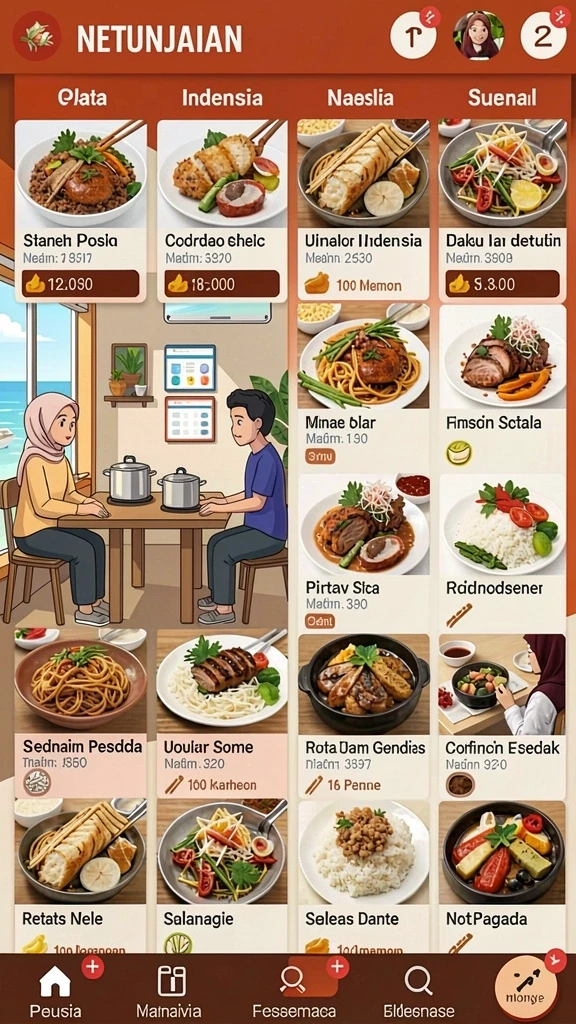 Statistik permainan yang mendetail dan informatif.