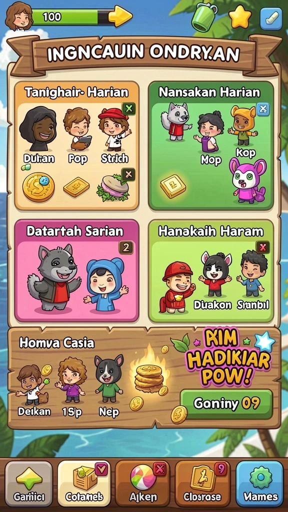 Komunitas aktif yang saling mendukung.